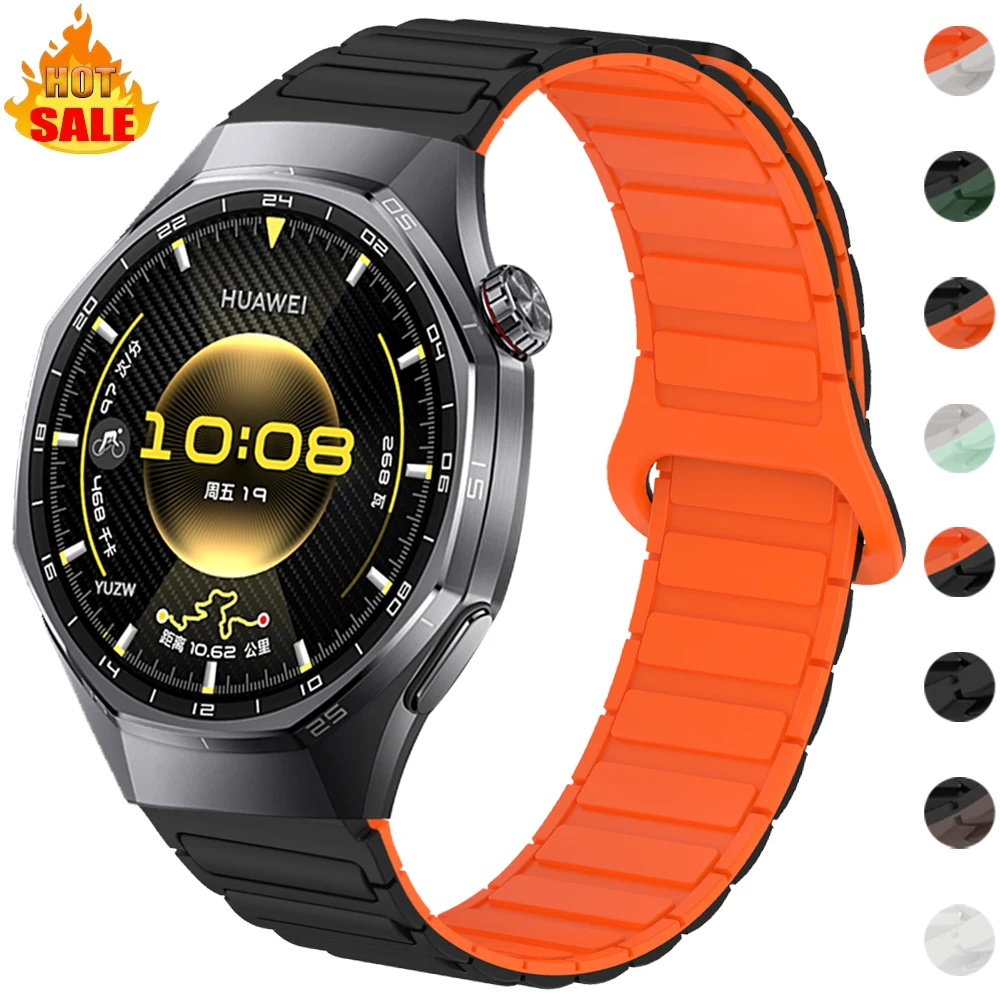 20mm 22mm Magnetisches Armband für HUAWEI Watch Band GT 6 6Pro GT5 GT4 46mm GT3 SE 2 Pro 42mm Silikon-Armband Watch 5 4 3 Pro Correa