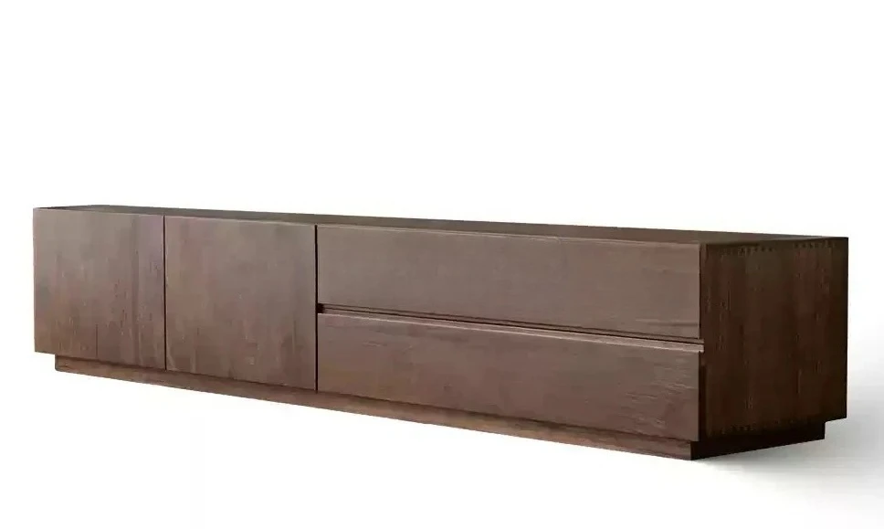 

North American black walnut TV cabinet simple solid wood floor cabinet Nordic locker