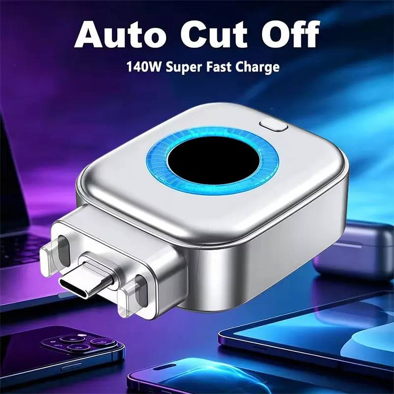 Type-C to USB-C OGT Adapter For 140W max Fast Charging Data Cable Automatic Power-Off Anti-Overcharge Separator
