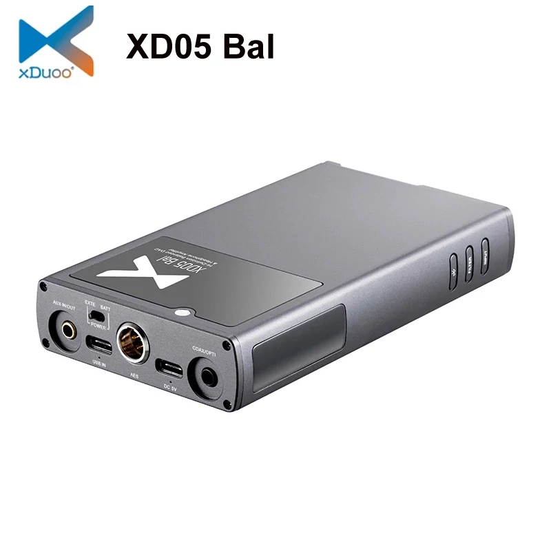 

Xduoo XD05 Bal Bluetooth 5.0 Portable Decoding Headphone Amplifier XD-05 Balanced 4.4 USB DAC 32bit/768kHZ DSD512 PCM32 xd05bal