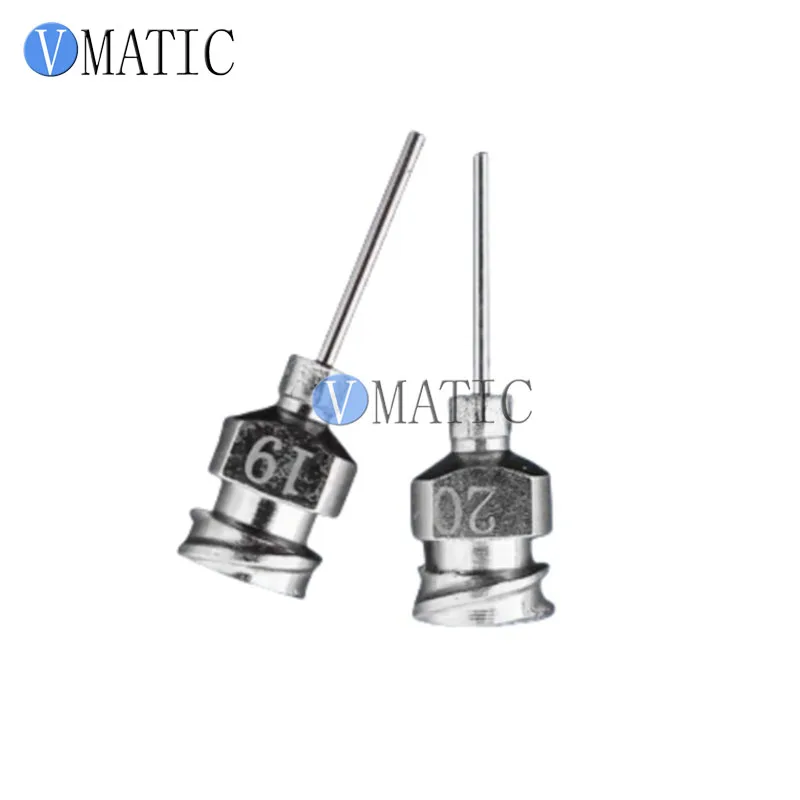 Free Shipping 13mm Stainless Steel Glue Dispensing Tip - External Thread, Dual Threaded Base (Screw Mount)
