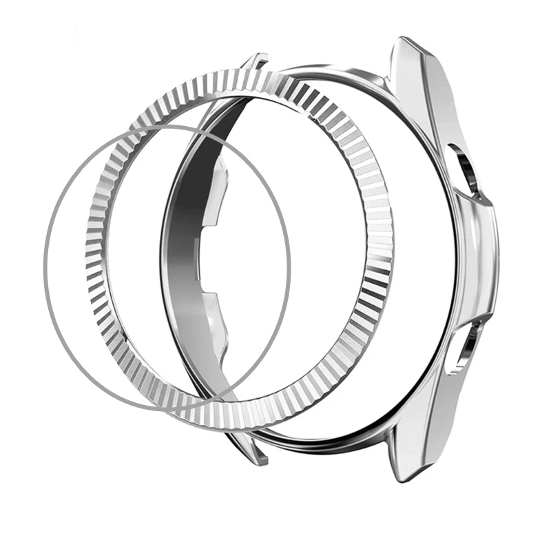 3pcs For Samsung Galaxy Watch 3 5 Pro 45mm 41mm Bezel Ring+Case+Tempered Glass Screen Protector Galaxy Watch 4 Classic 46mm 42mm