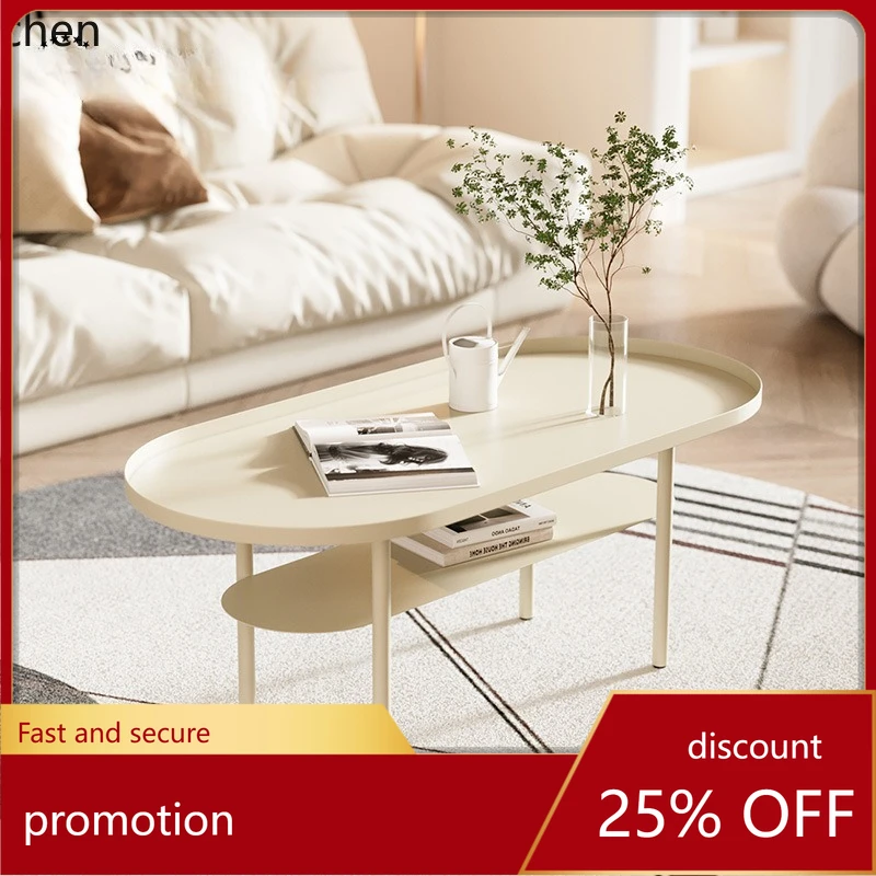 

CZ Home Living Room Simple Modern Small Apartment Irregular Table Wabi-Sabi Style Tea Table Coffee Table