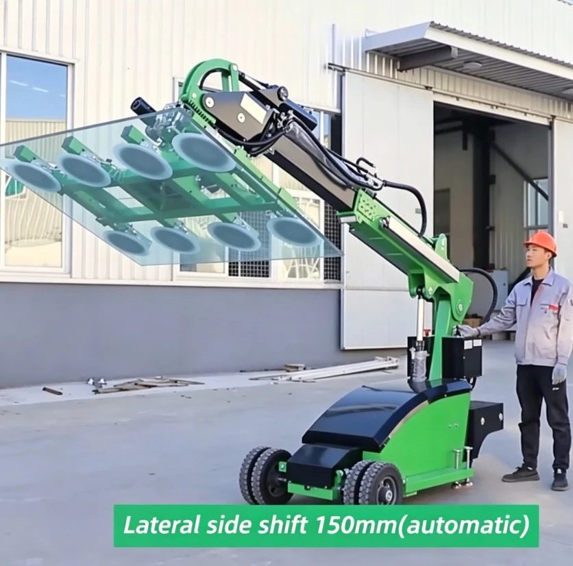 Customized CE Approved 300kg 600kg 800kg Rubber Suction Cups Vacuum Lifter For Glass Boards