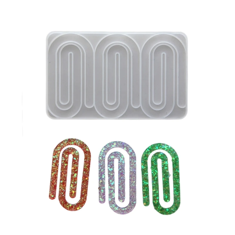 

N1HE Paper Clip Silicone Pendant Moulds Handmade Jewelry Making Accessories