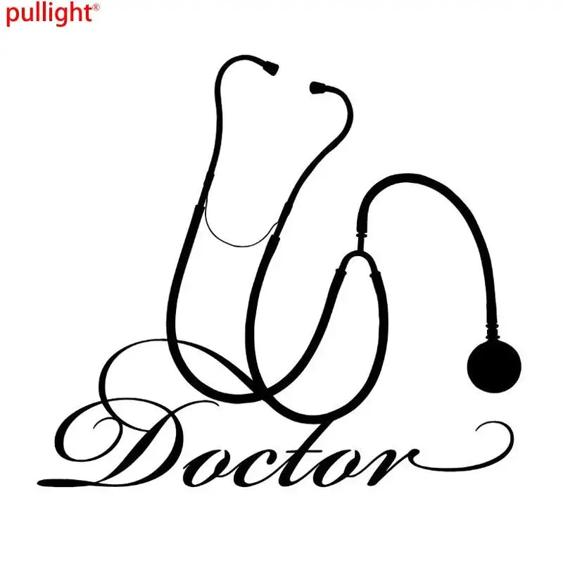 15 * 13.3cm Doctor Hospital Medical Tools Stethoscope Styling Car Windows Bumpers Motorcycle Accessories Vinyl Car Stickers