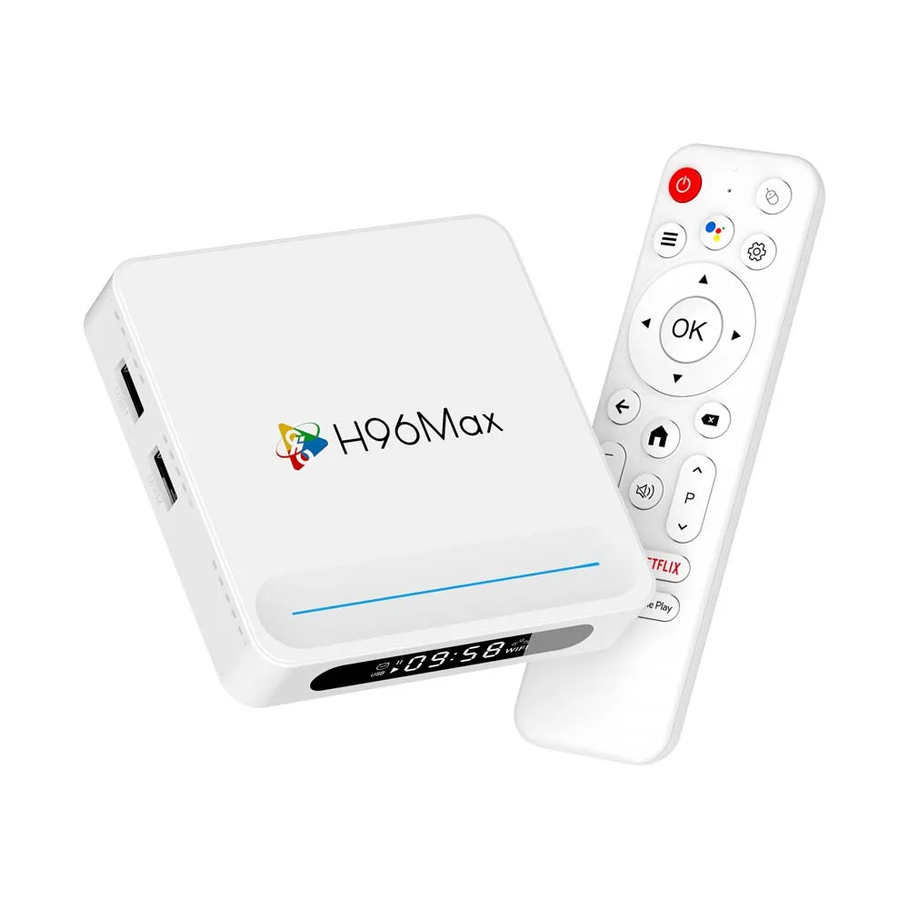 

H96 Max H618 Plus TV Box Android 14.0 Allwinner H618 Quad Core 4GB 128GB HDR 8K Wifi6 BT5.4 Media Player 8K HD Set Top Box