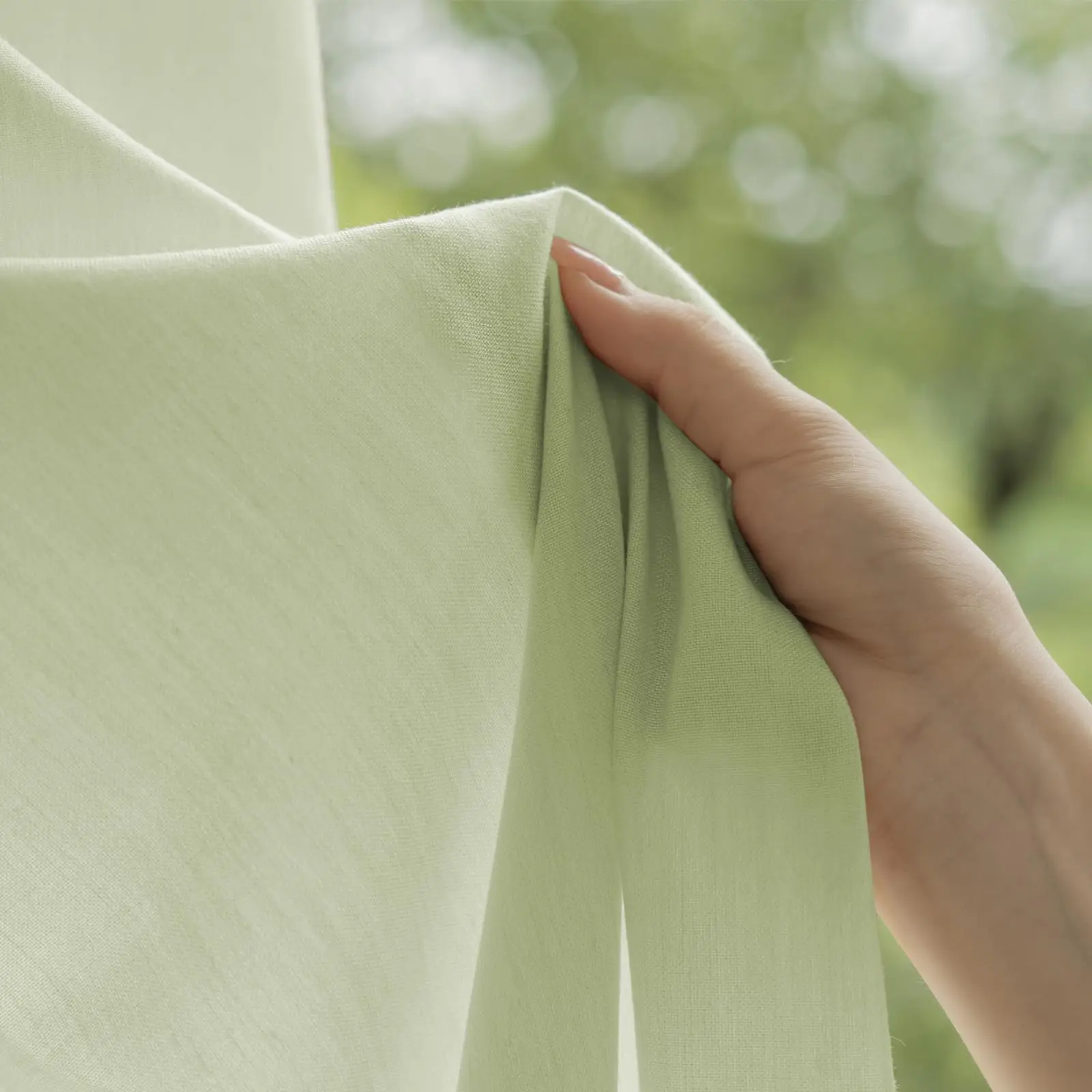 Beige Cotton and Wool Sheer Curtains 108 inches Long, Pinch Pleated Curtains for Traverse Rod, 26