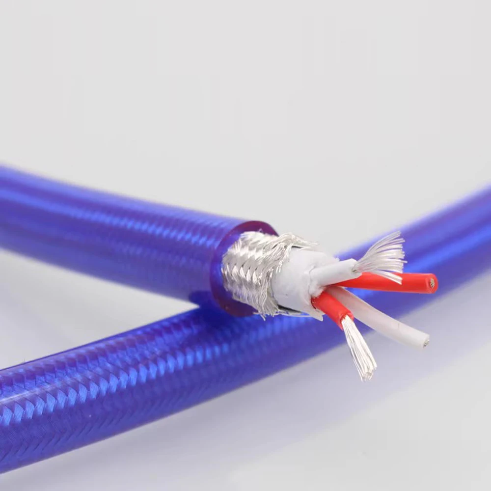 High-end Copper USB Audio Cable Data USB Line DAC USB Hi-Fi Cable A-B Plug(2.0) USB Wire Diameter is About 8mm for Laptop
