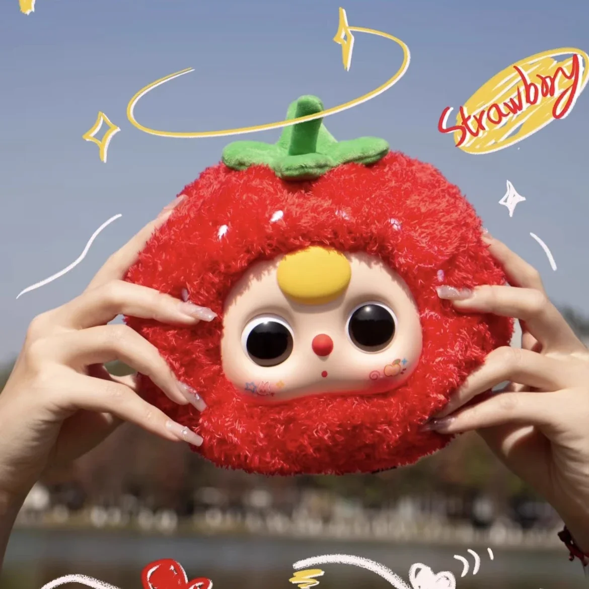 

Baby Three Orchard Zipper Bag Fruit Series Blind Box Mystery Box Pendant Fashion Toys Cute Doll Plush Doll Ornaments Gift Toys