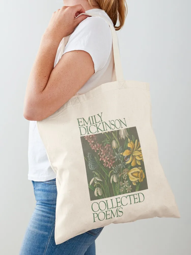 

Emily Dickinson - Collected Poems Tote Bag bag for beach Custom bag reusable shopping canvas shopping