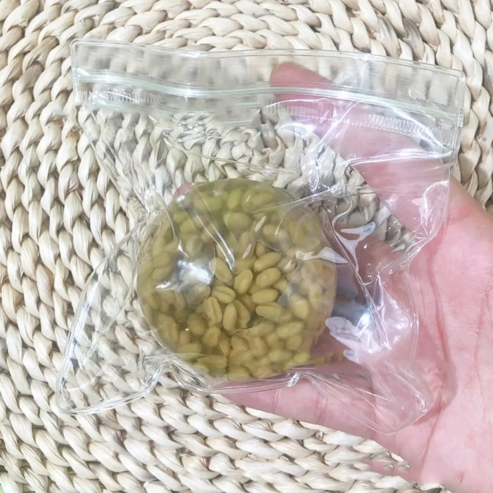 Haricots rouges amusants, Simulation de perles collantes à montée lente, Super doux, perles à rebond lent, jouet à presser, perles élastiques colorées pour adulte