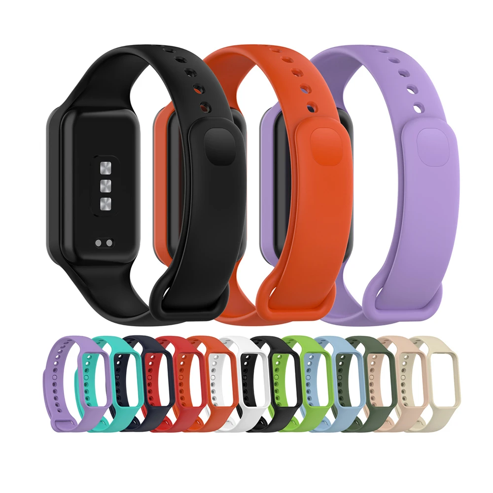 Do paska na pasek Redmi Band 2 z futerałem jednoczęściowy pasek na nadgarstek Premium silikonowy zegarek