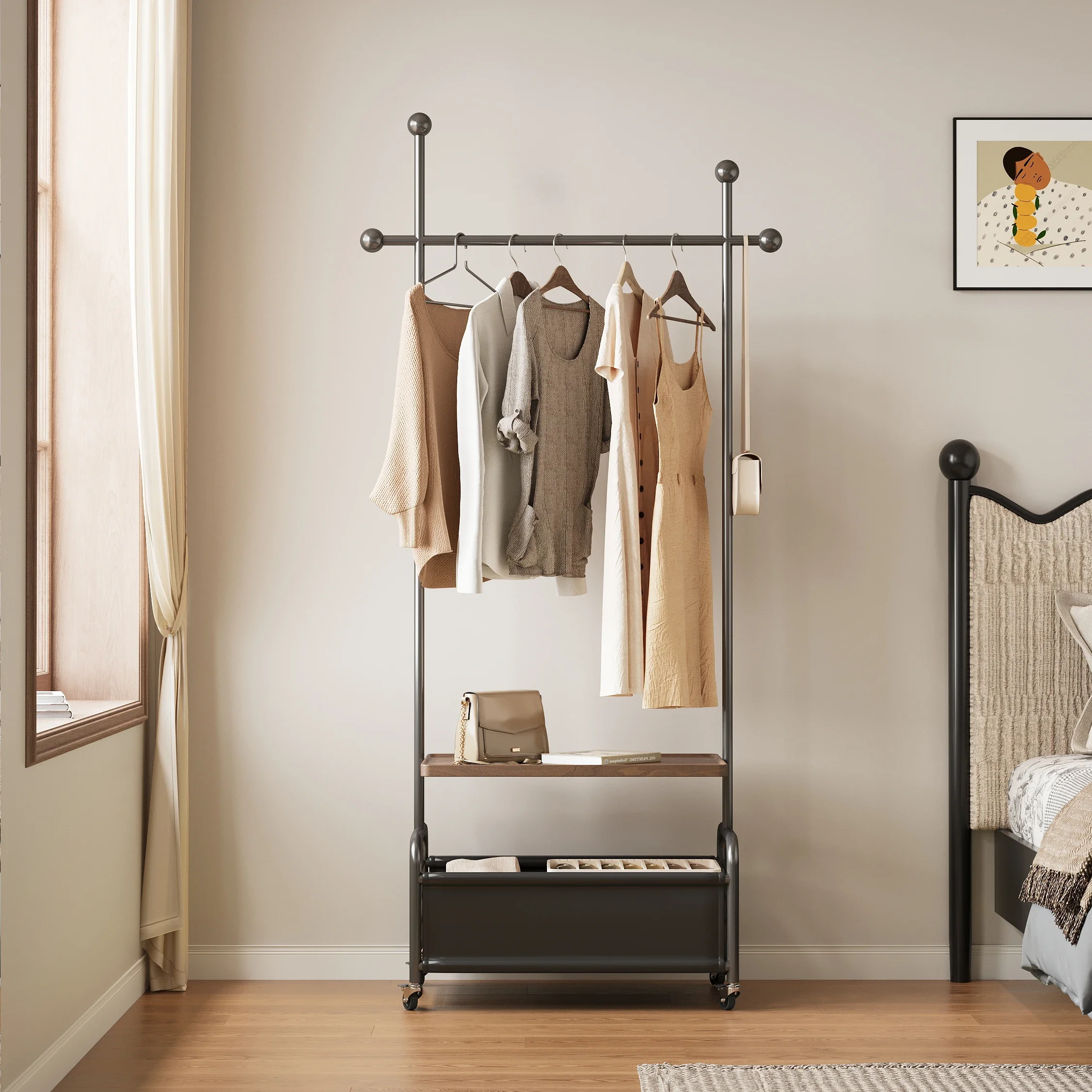 Coat Rack for Living Room Scratch Resistant Easy Assembly Sturdy Construction Long Lasting Premium Quality Easy Installation
