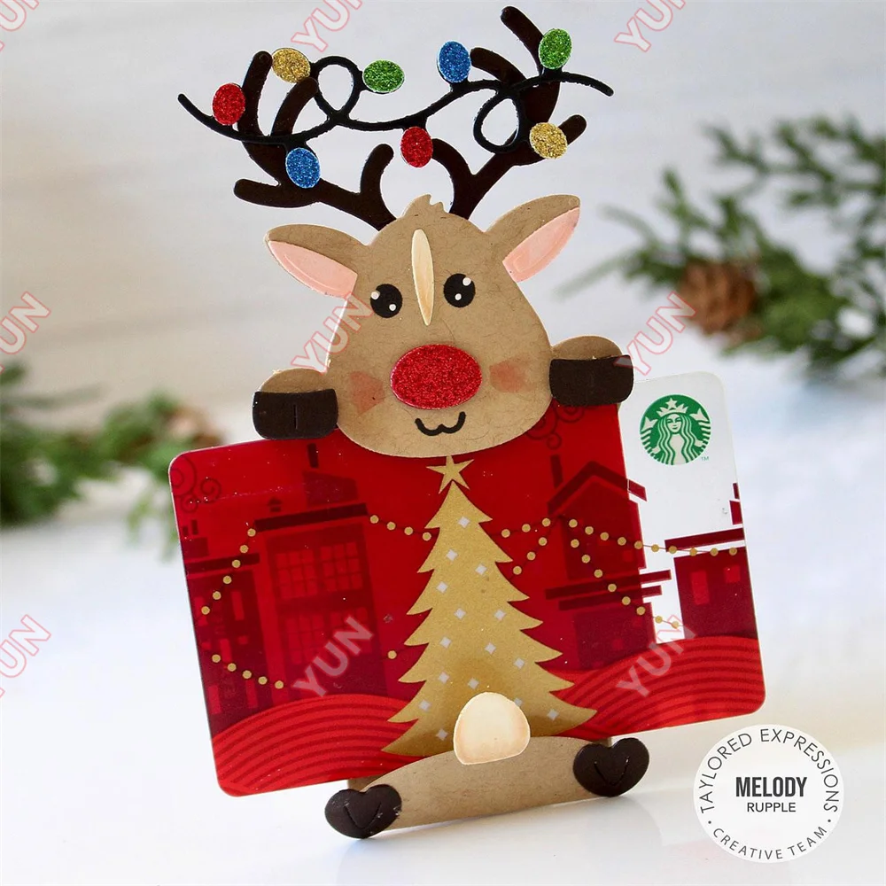 Arrival New Dies and Stamps Christmas House Yeti Reindeer Holiday Tags Sentiments Stencils DIY Making Scrapbooking Cards Crafts