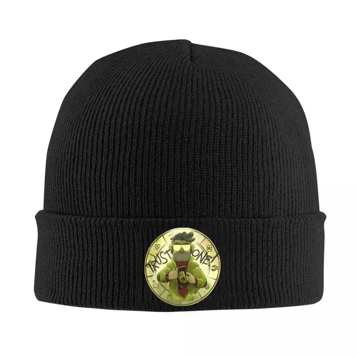 Bill Cipher Trust No One Knit Hat Beanies Autumn Winter Hats Warm Hip Hop Caps for Men Women