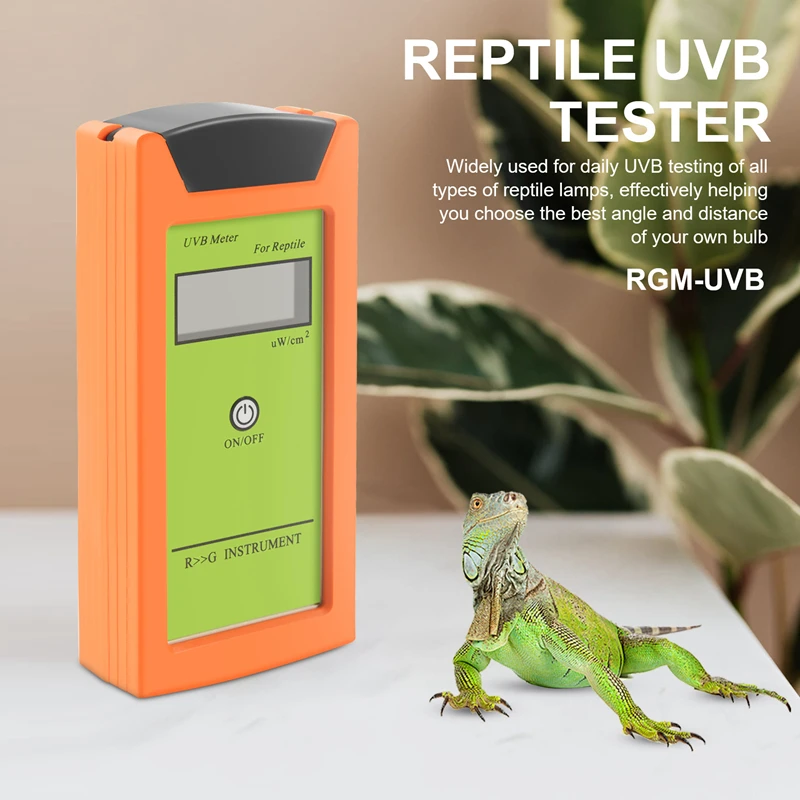 Imagem -02 - Precisão Uvb Tester para Reptile Uvb Detector Luminosidade Medição Tool Medidor Rgm-uvb Tester Alta