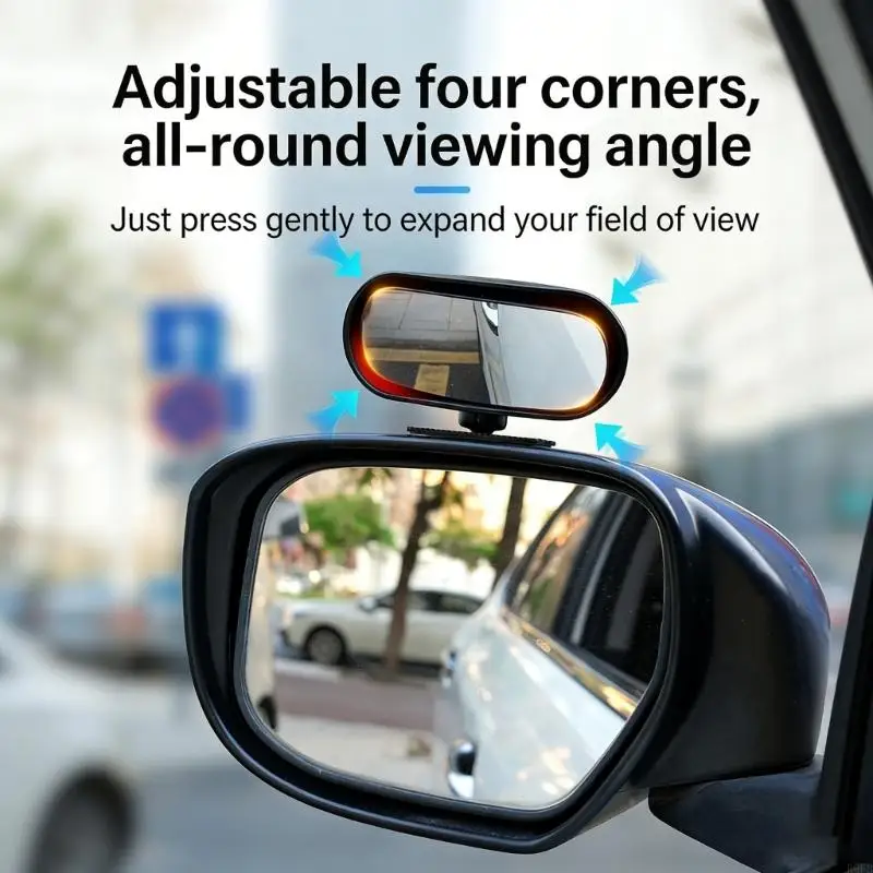 Adjustable Blind Spots Mirror for Cars Trucks With Optical Clear and Easy Installation R6FB