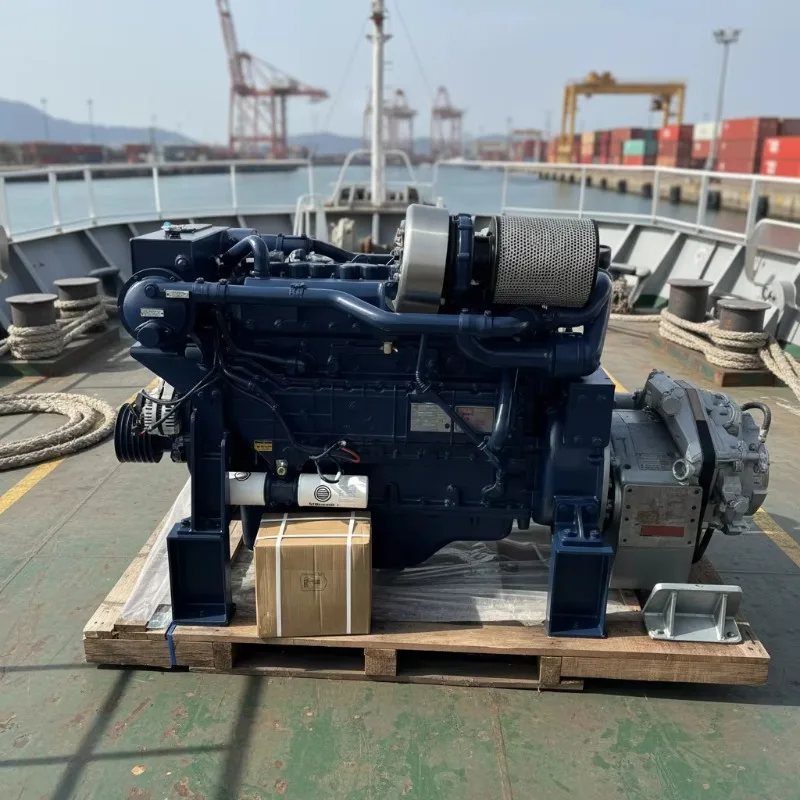 Customized Marine Diesel Engine 800/900/1000kw with Gearbox for Cargo Vessel, Work Boat, Inland Ship