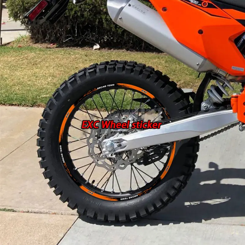 

Для KTM EXC125 EXC250 EXC300 EXC350 EXC450 EXC500 EXC наклейка на ступицу колеса мотоцикла светоотражающая