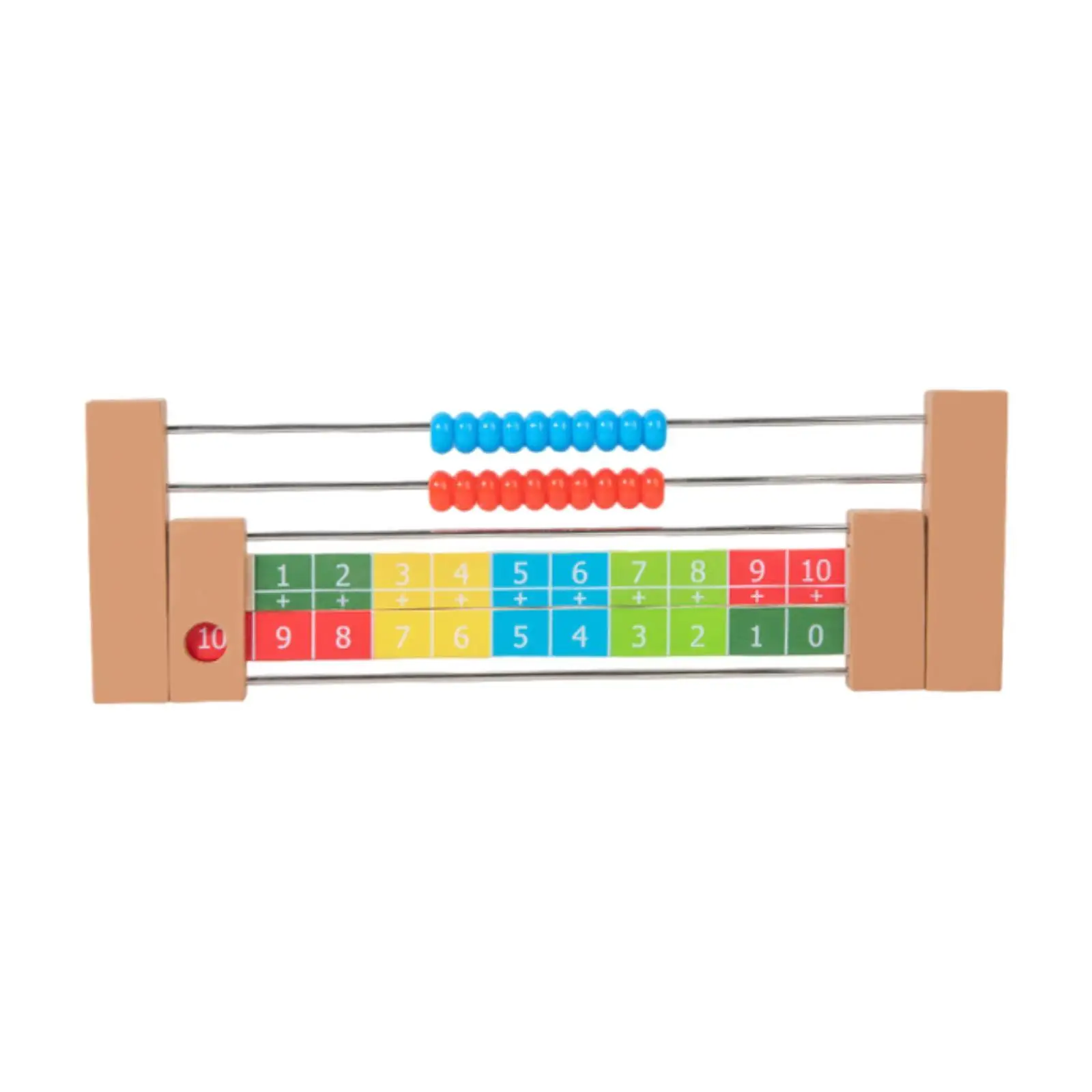 Materiały matematyczne Montessori Drewniany liczydło Klocki do liczenia Zabawka edukacyjna wspomagająca rozwój matematyczny dzieci