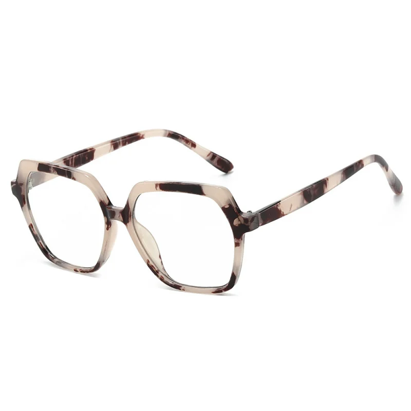 Nouvelles Lunettes Anti-Lumière Bleue Hexagonales 2026 pour Femmes et Hommes, Monture Large Rétro Imprimée, Style Influenceur, Protection Oculaire pour Ordinateur