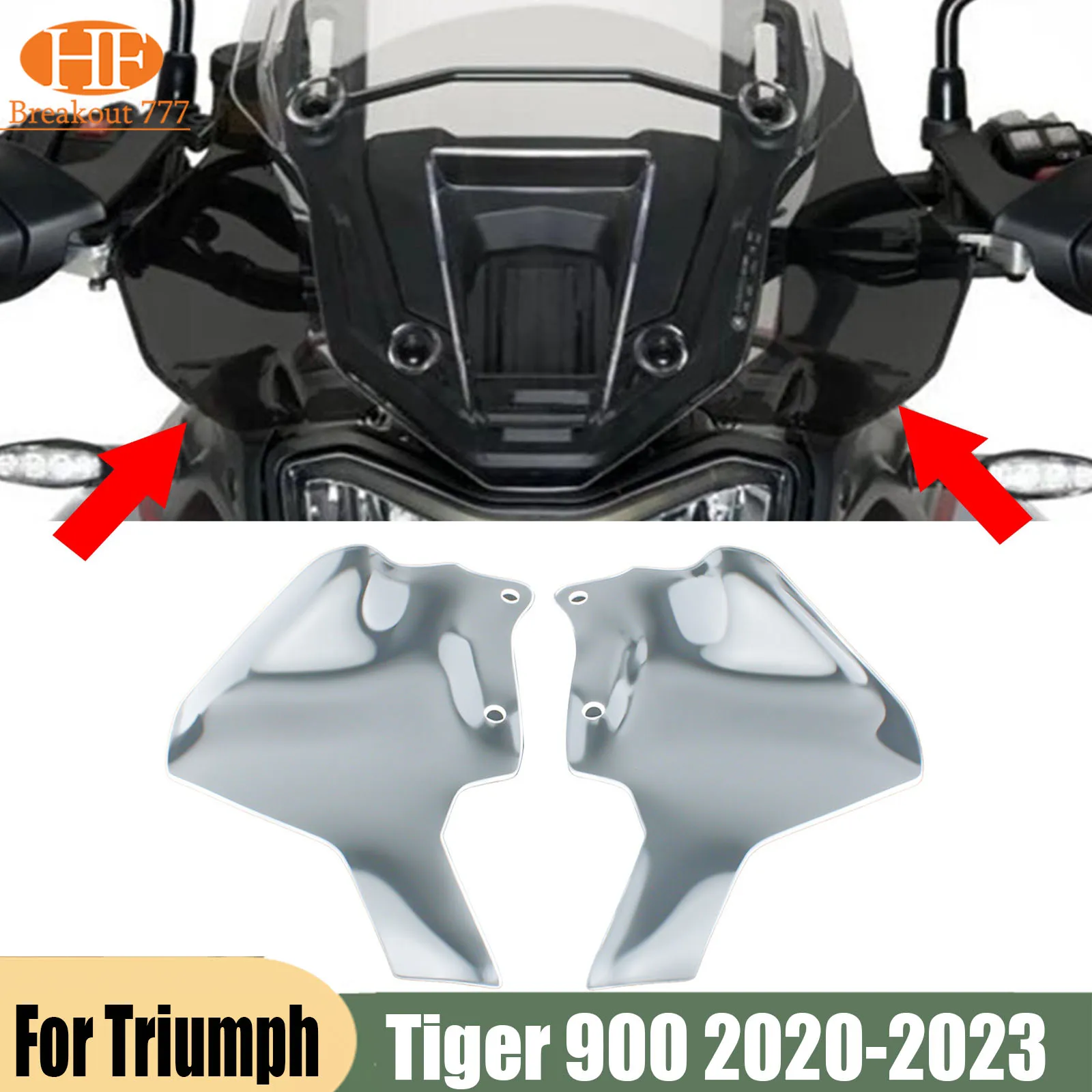 Motorcycle Wind Deflector Side Windshield for Tiger 850 Sport for Tiger 900 GT PRO LOW 2020 2021 2022 2023