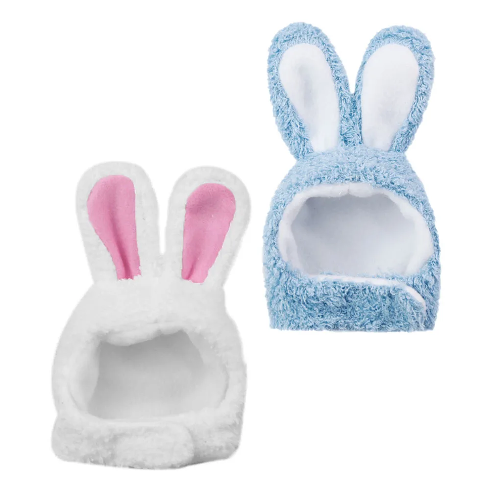 

2Pcs Pet Hats Costume Breathable Bunny Ears Decorative Kitten Accessory Festival Party Wear-Resistant Cat Bunny Ears