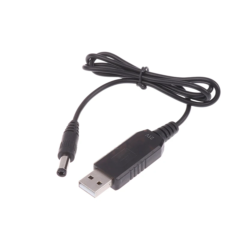 Boost Power Charging Cable 5V USB to 21V DC Adapter for Lithium Battery Charging