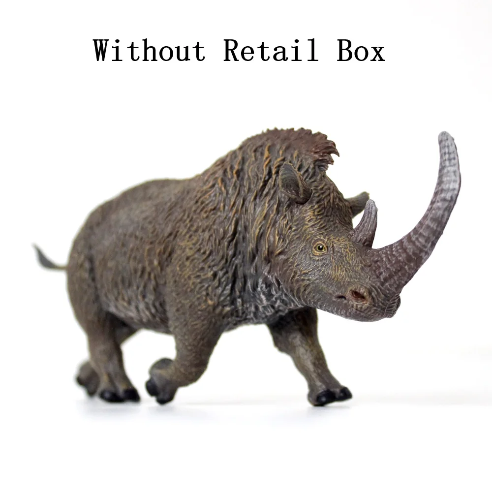 HaoLongGood Wollige neushoorn Prehistorisch dierenspeelgoedfiguur Coelodonta Antiquitatis Model