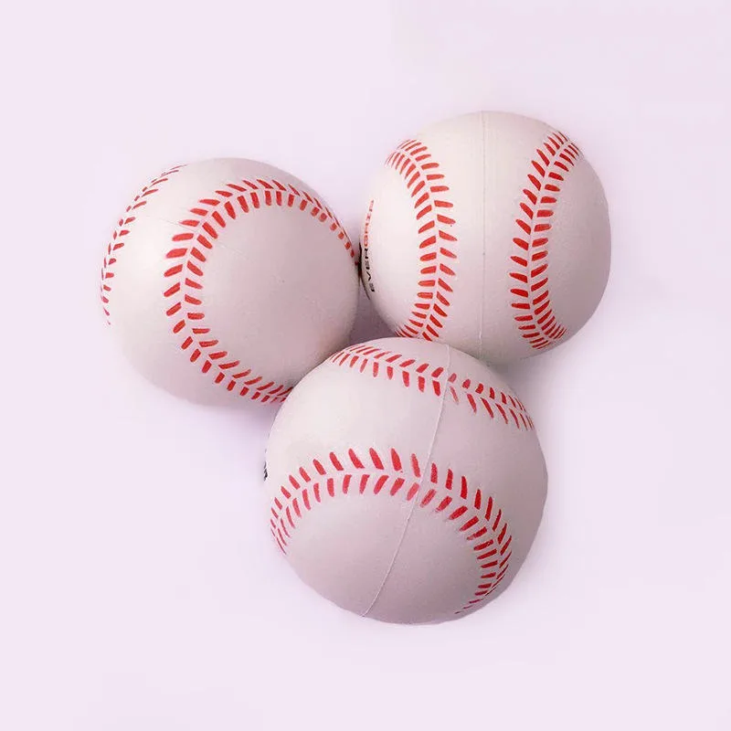 Soft Baseball PU Foam Sponge Baseball Pressure Elastic Simulation Baseball Softball Student Practice Ball
