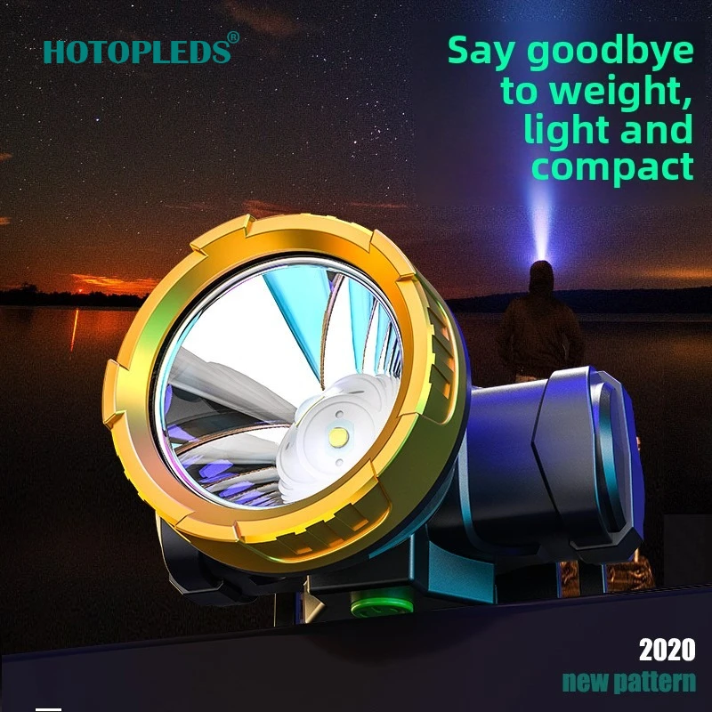 

Led Strong Light Headlight Lithium Battery Charging Night Fishing Fish Outdoor Head-mounted Mini Hat Small Mining Lamp