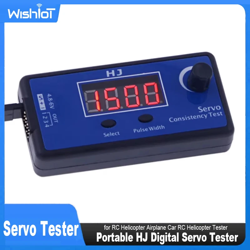 HJ Digital Servo Tester Portable ESC Consistency Control Tester for RC Helicopter Airplane Car RC Helicopter Tester Tool