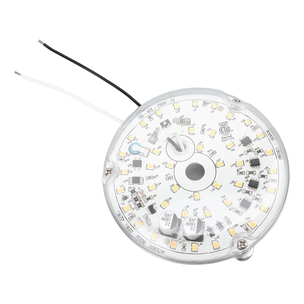 Universal 3000K/4000K/6000K Ceiling Fan Light Kit Aluminum 18W LED Retrofit Kit 3.93 Inch Magnetic Mount Light Kitchen Garage