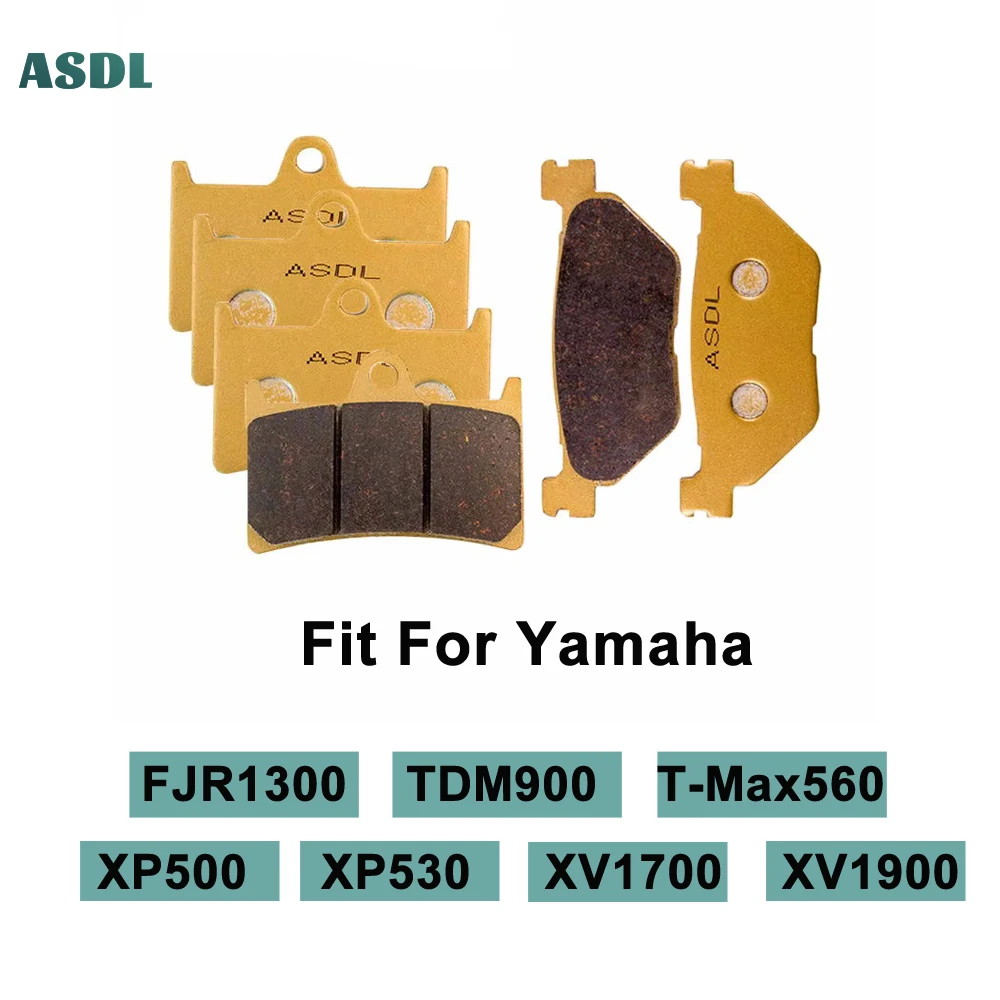 

Motorcycle Front and Rear Brake Pads For Yamaha T-Max 530 XP 530 TDM 900 XT 1200 XV 1700 1900 FJR 1300 FJR1300 TDM900 XP500