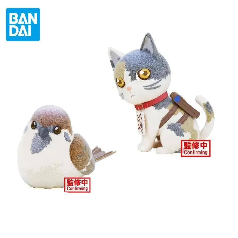 

Bandai Original Demon Slayer Anime Figure Fluffy Puffy Chachamaru Toys For Boys Girls Kids Gift Collectible Model Ornaments