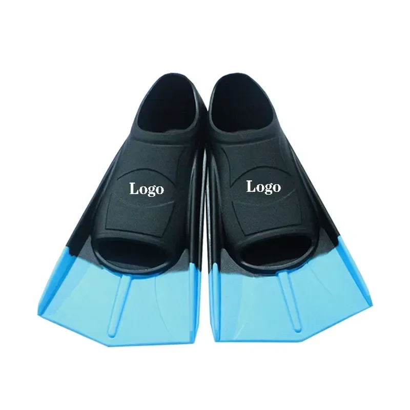 Professional Short Blade Silicone  Diving Fins for Diving and Swimming Customizable Logo Suitable for Snorkeling Scuba