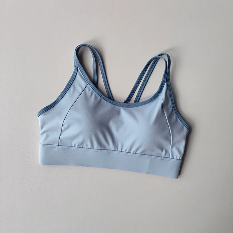 Damen Sport-BH Top Push-Up Fitness mit Polster Yoga-BH Unterwäsche Sport-Tops Aktivitäts-BHs Laufweste Fitnessbekleidung – Detail 7