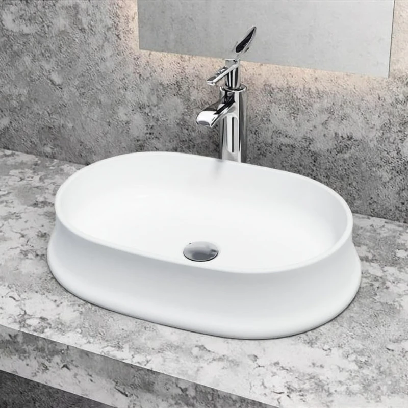 Modern Design Quality Cultivation Marble Solid Basin Sink Durable Ceramic Stone Countertop Home Hotel Hand