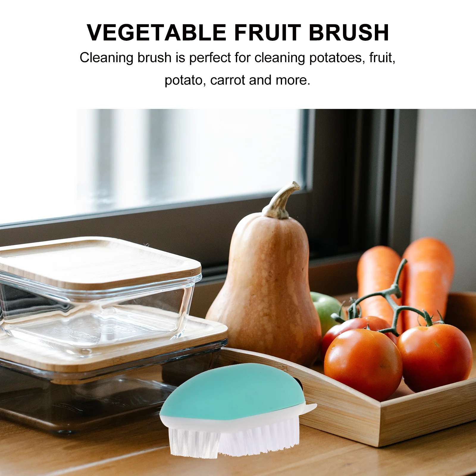 

Food Cleaning Scrubber Vegetable Brush Fruit Scrubber Brush For Potato Fruit Kitchen Tool Pp Material