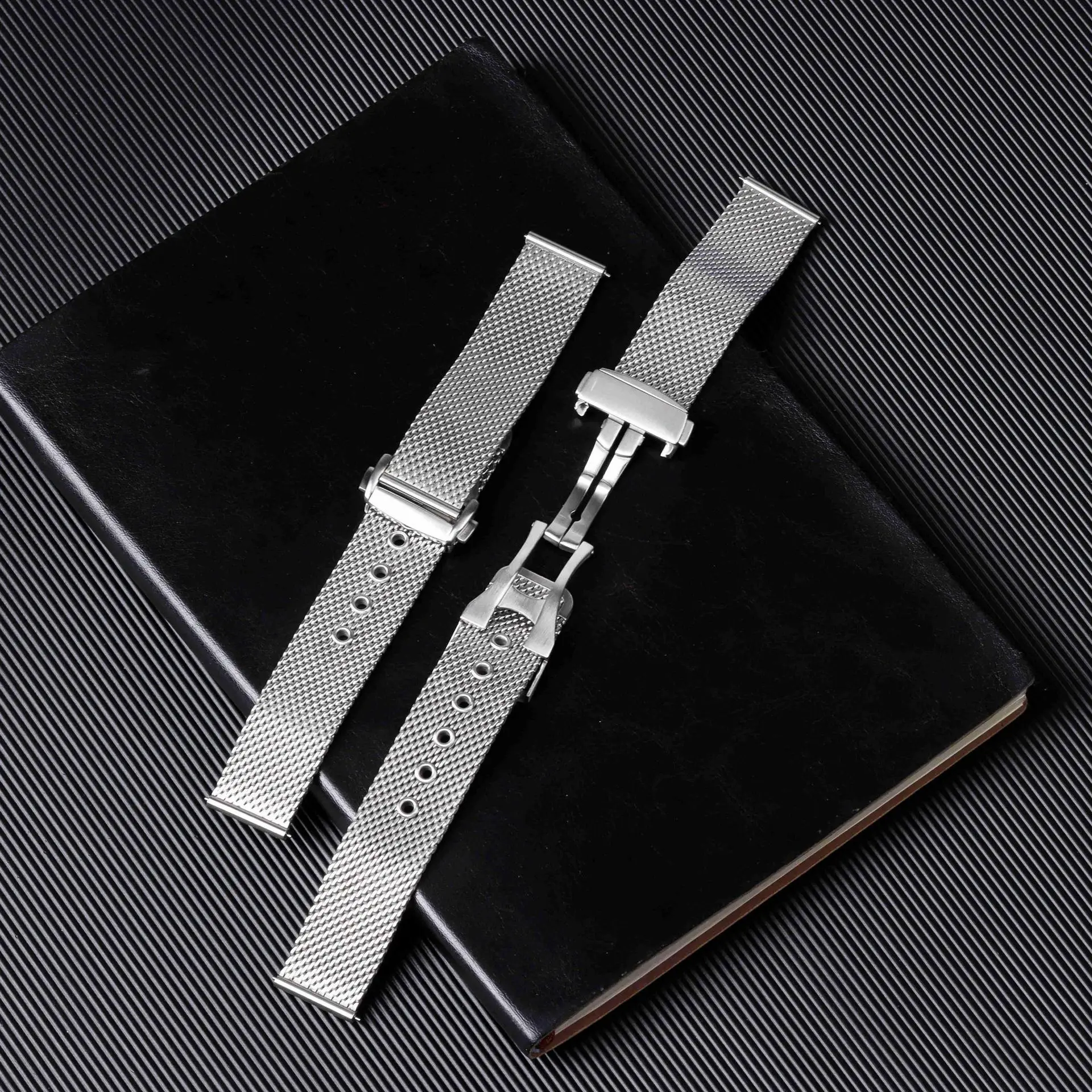 20mm 22mm For Omega Seamaster 007 Chronometer Bracelet  Stainless Steel Mesh Watch Band Breathable for Summer No Sweat Sticking