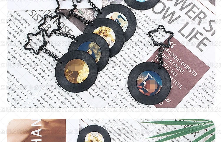 Custom NFC Vinyl Mini Album Keychain – Personalized Music Gift  for Songs Photos Videos – Graduation Fan Merch Events