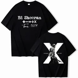 Ed Sheeran Tour 2024 & 10 Anniversary Printed Men's and Women's T-shirt O Collar Short Sleeve Loose Comfortable T-shirt Fan Gift