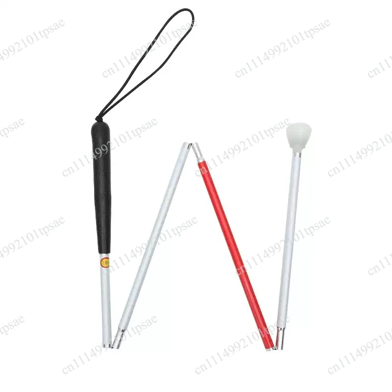 Foldable aluminum cane portable cane with dual color reflective film
