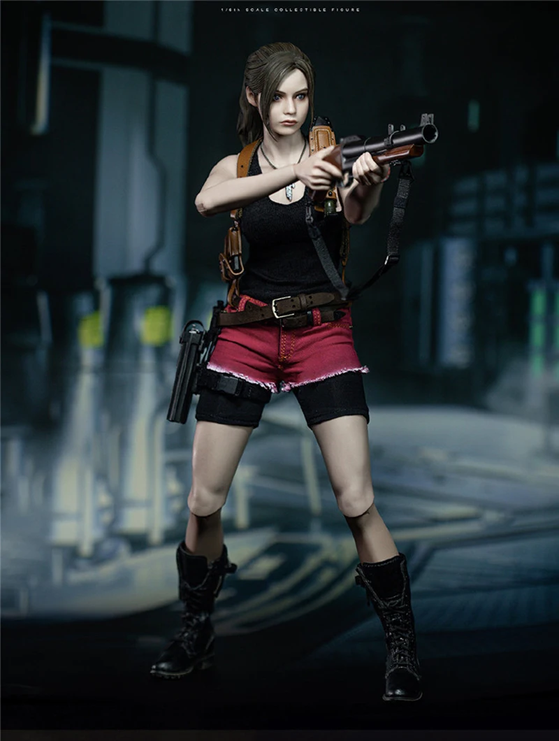 Damtoys DMS038 1/6 skala figurka kolekcjonerska Claire Redfield klasyczne Anime przygoda gra walcząca dziewczyna 12 ''figurka ciała