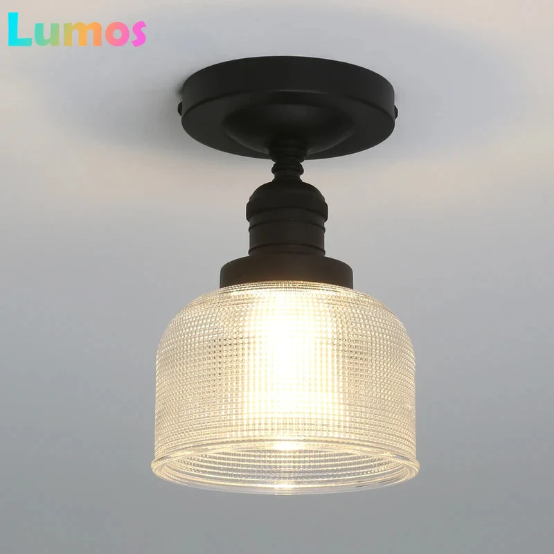 

PF PhansthyVintage Striped Glass Ceiling Light, Suitable For Living , Bedrooms, Kitchens, Dining , Study Rooms, Corrid