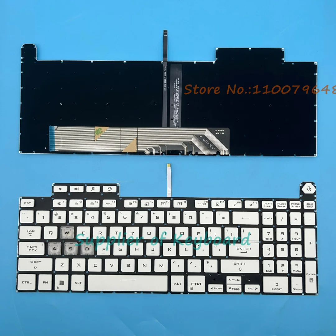 English/Russian Keyboard For ASUS TUF 3 Gaming F15 FA507 FA507R FX507 FX507ZC FX517 FX517Z FX517ZE FX707 FX707Z FA707 Backlit