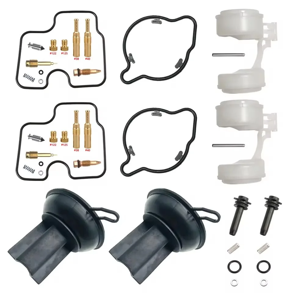 2er-Set Motorrad-Vergaser-Reparaturset für HONDA CB500 CB500S 1994-2003 PC26 PC32 mit Membran und Schwimmer – Detail 2