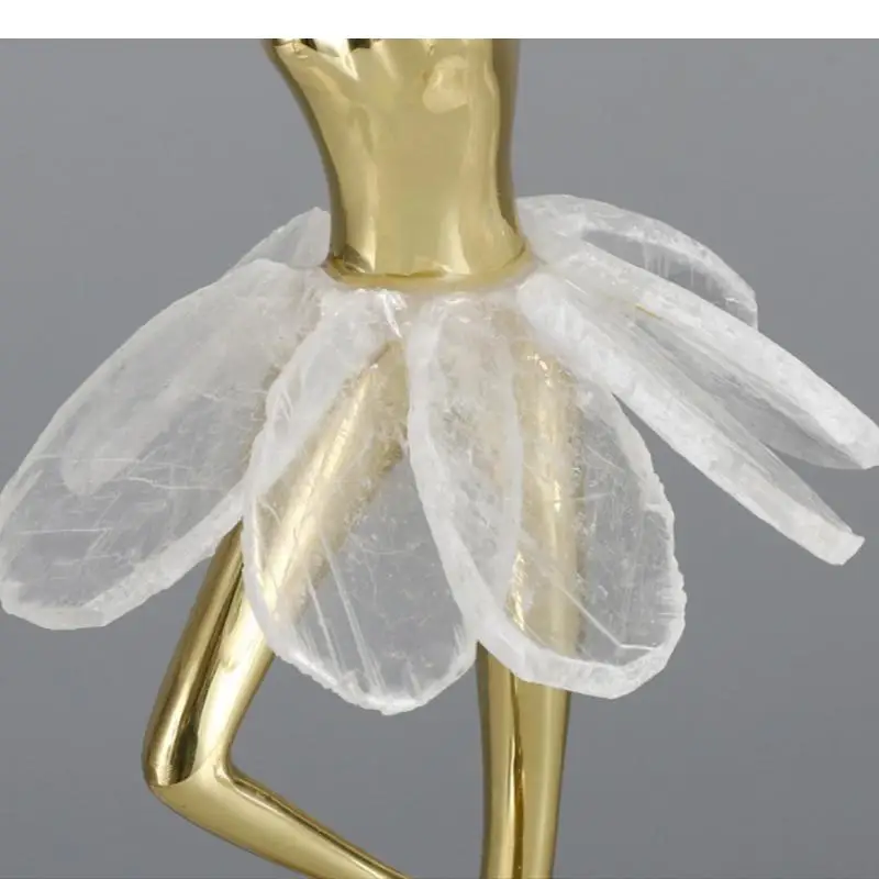 Imagem -06 - Brass Crystal Barre Dance Girl Ornamentos Estátua de Personagem Exibir Escultura Acessórios para Casa Decoração Artesanato Figurinhas Presentes