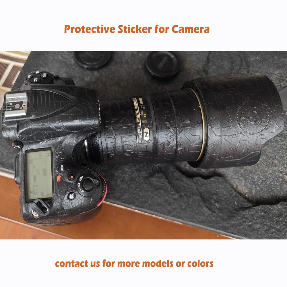 Наклейка для камеры, защитная виниловая наклейка для Nikon D800 D810 D850 D780 D750 AFS 70-200 24-70 F2.8, защитное покрытие для объектива